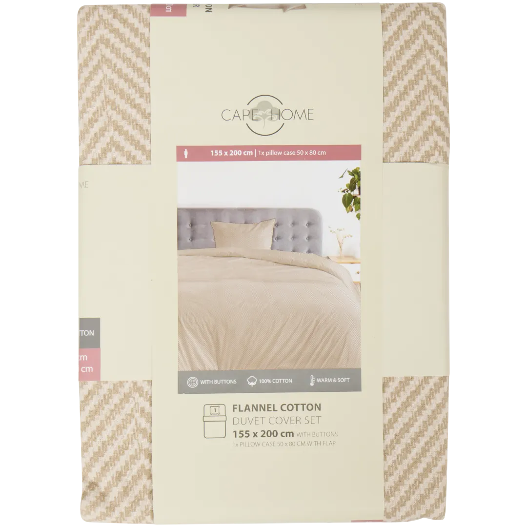 Set copripiumino in flanella Cape Home 5