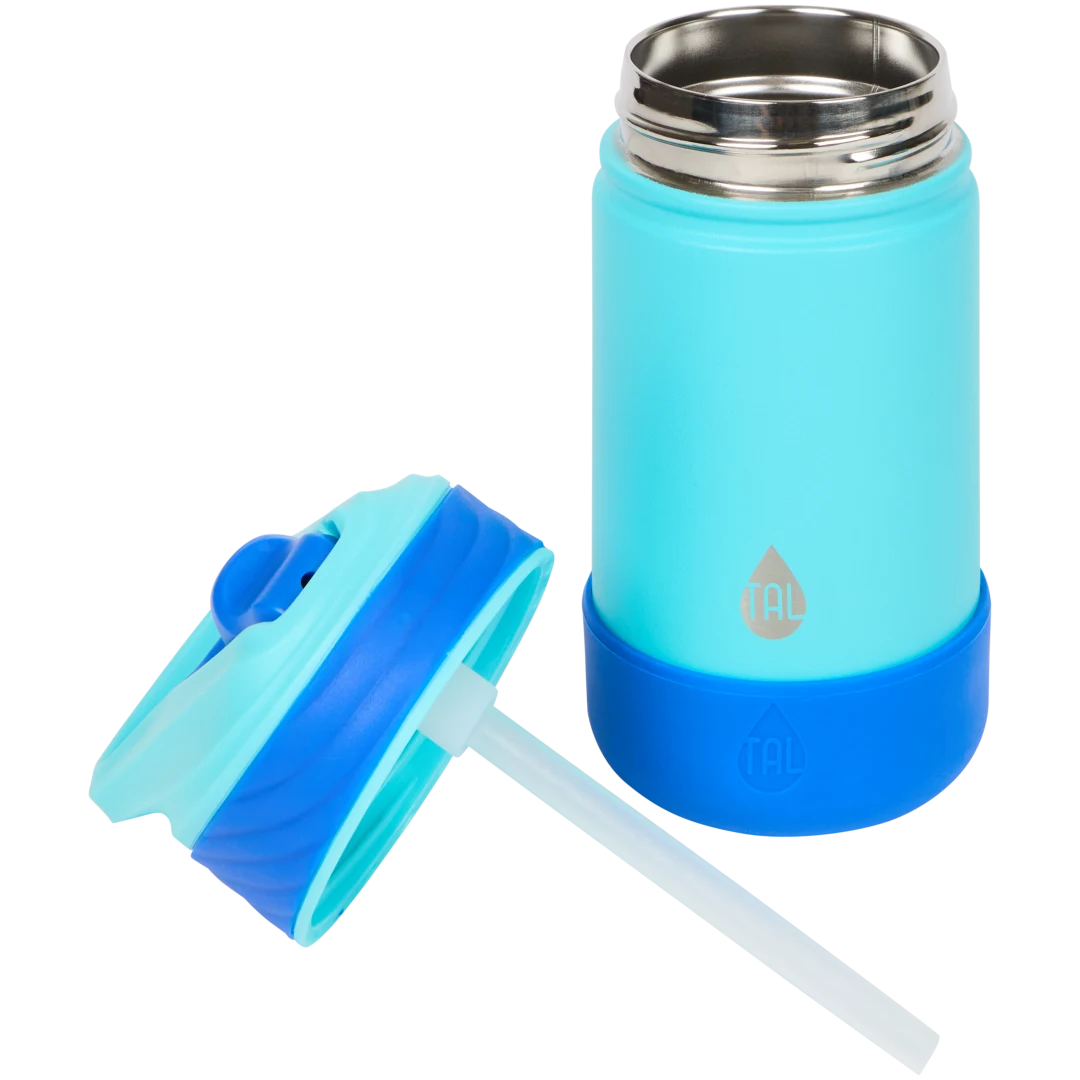 Gourde isotherme avec paille rabattable TAL