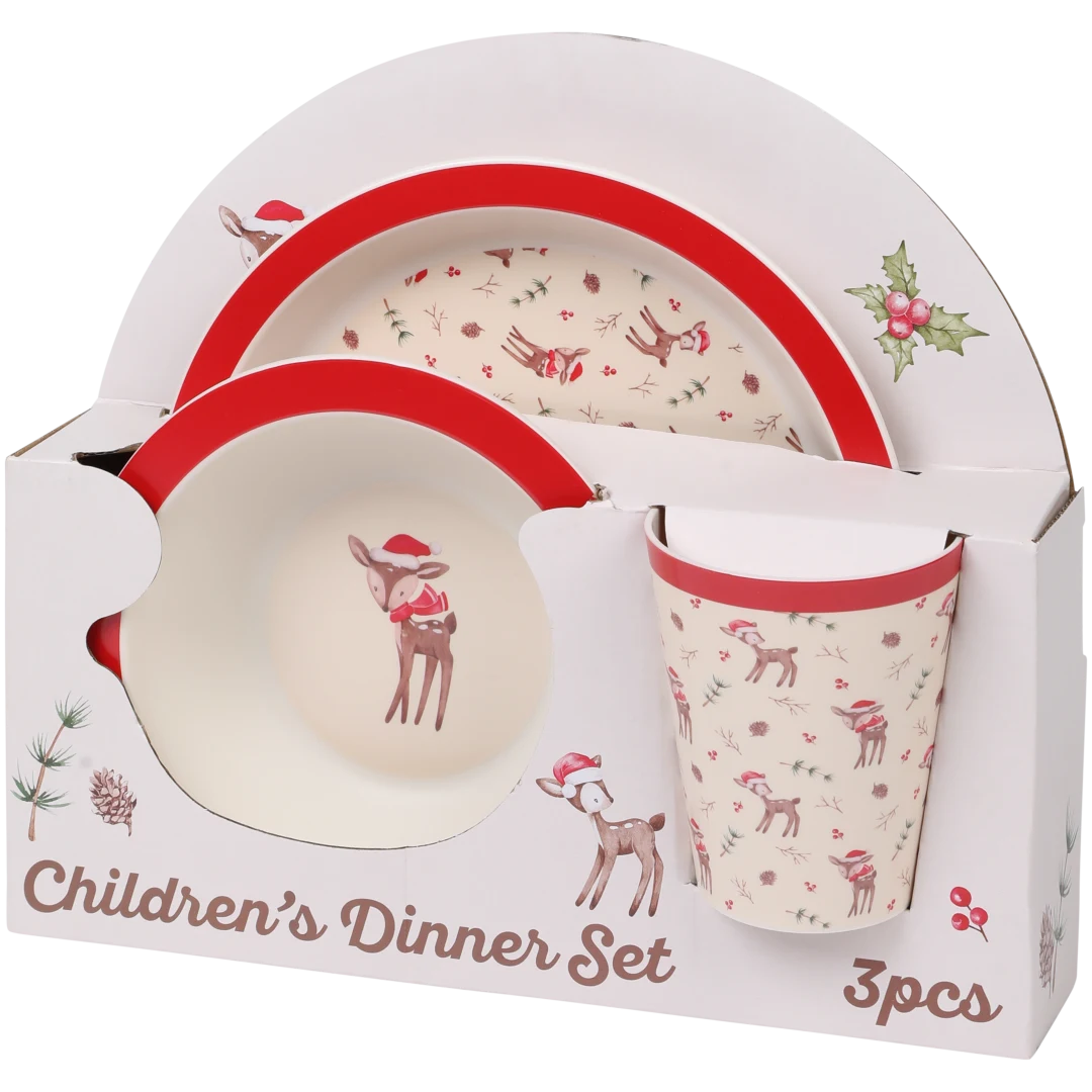 Serviço de mesa infantil de Natal 2