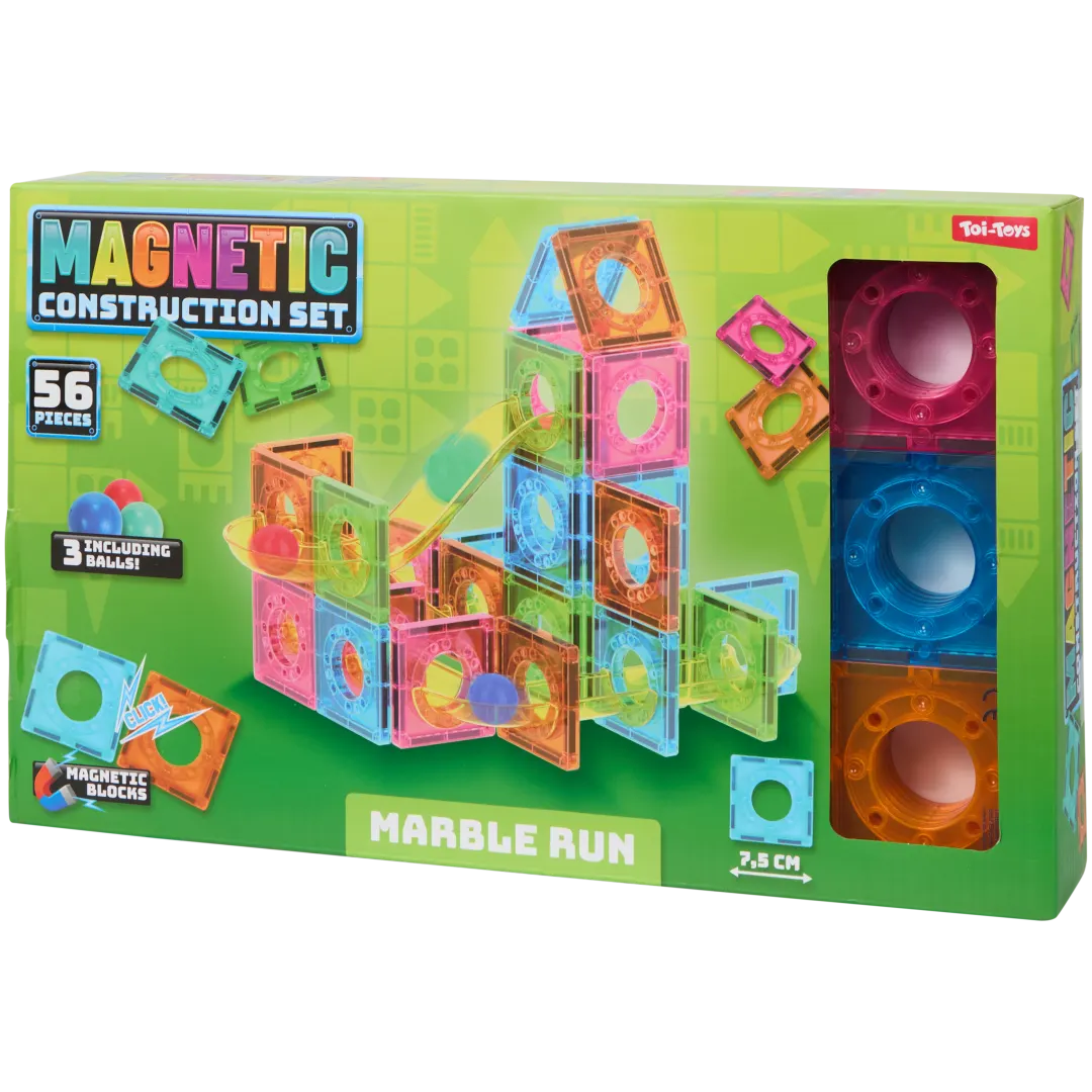 Magnetická stavebnica – guľôčková dráha