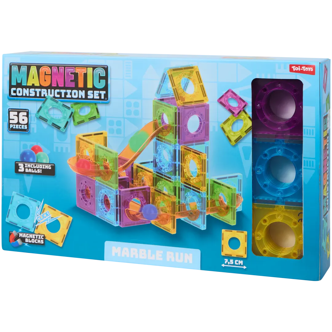 Magnetická stavebnica – guľôčková dráha
