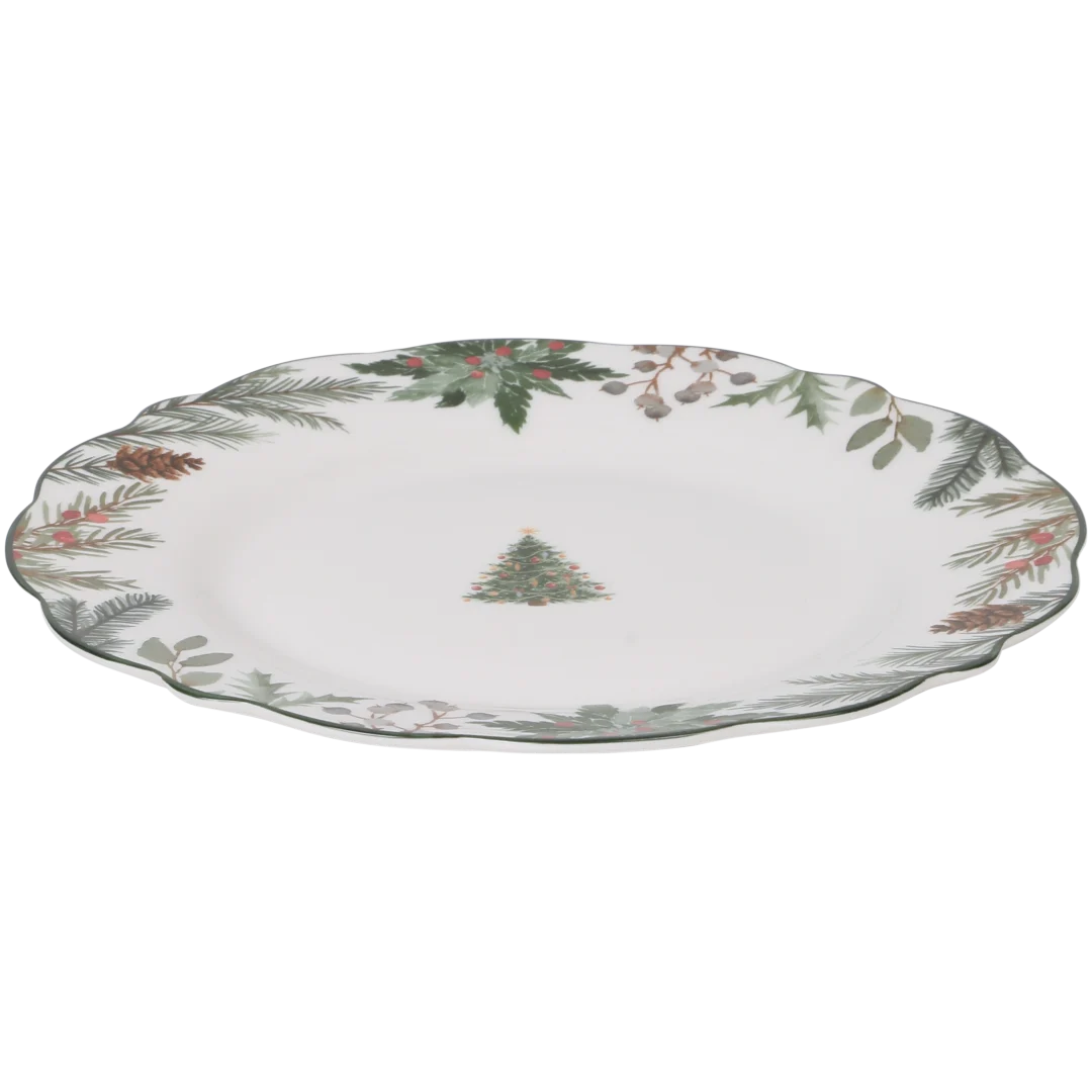 Petite assiette en porcelaine Winter Forest