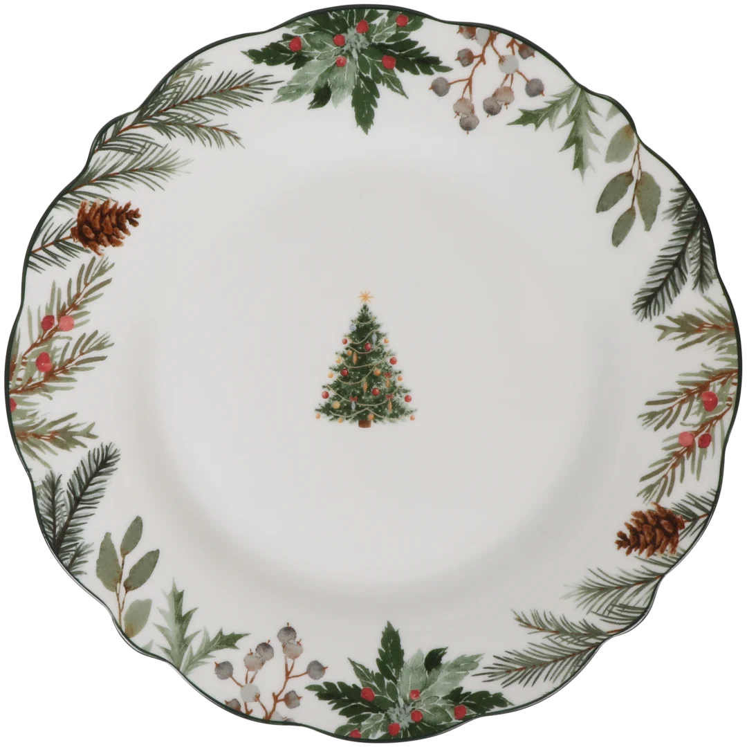 Petite assiette en porcelaine Winter Forest