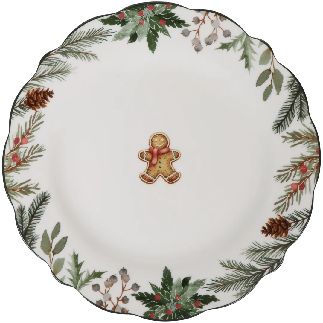 Petite assiette en porcelaine Winter Forest