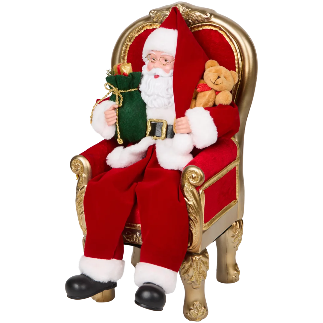 Weihnachtsmann im Sessel