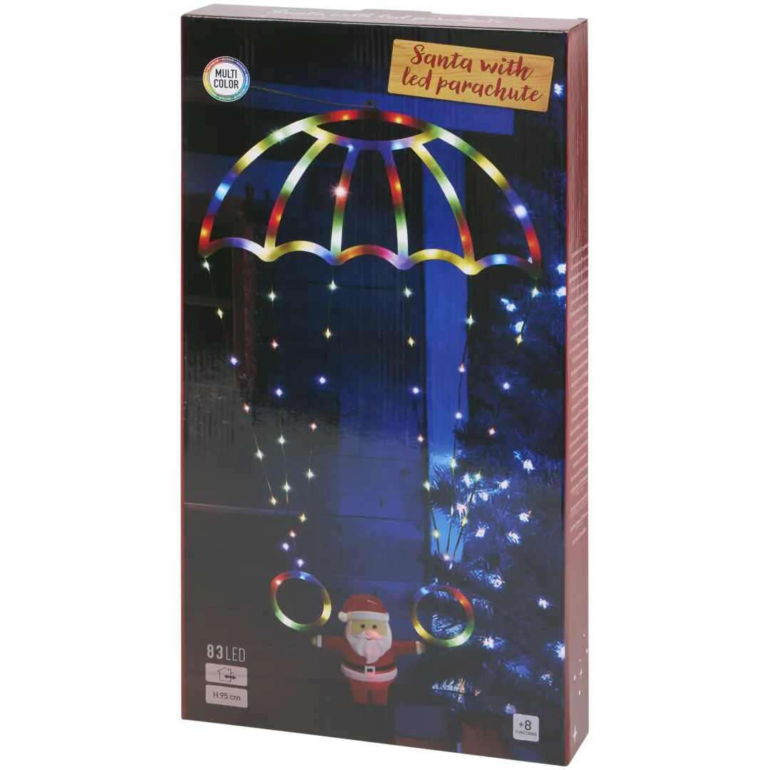Santa Claus s LED padákem