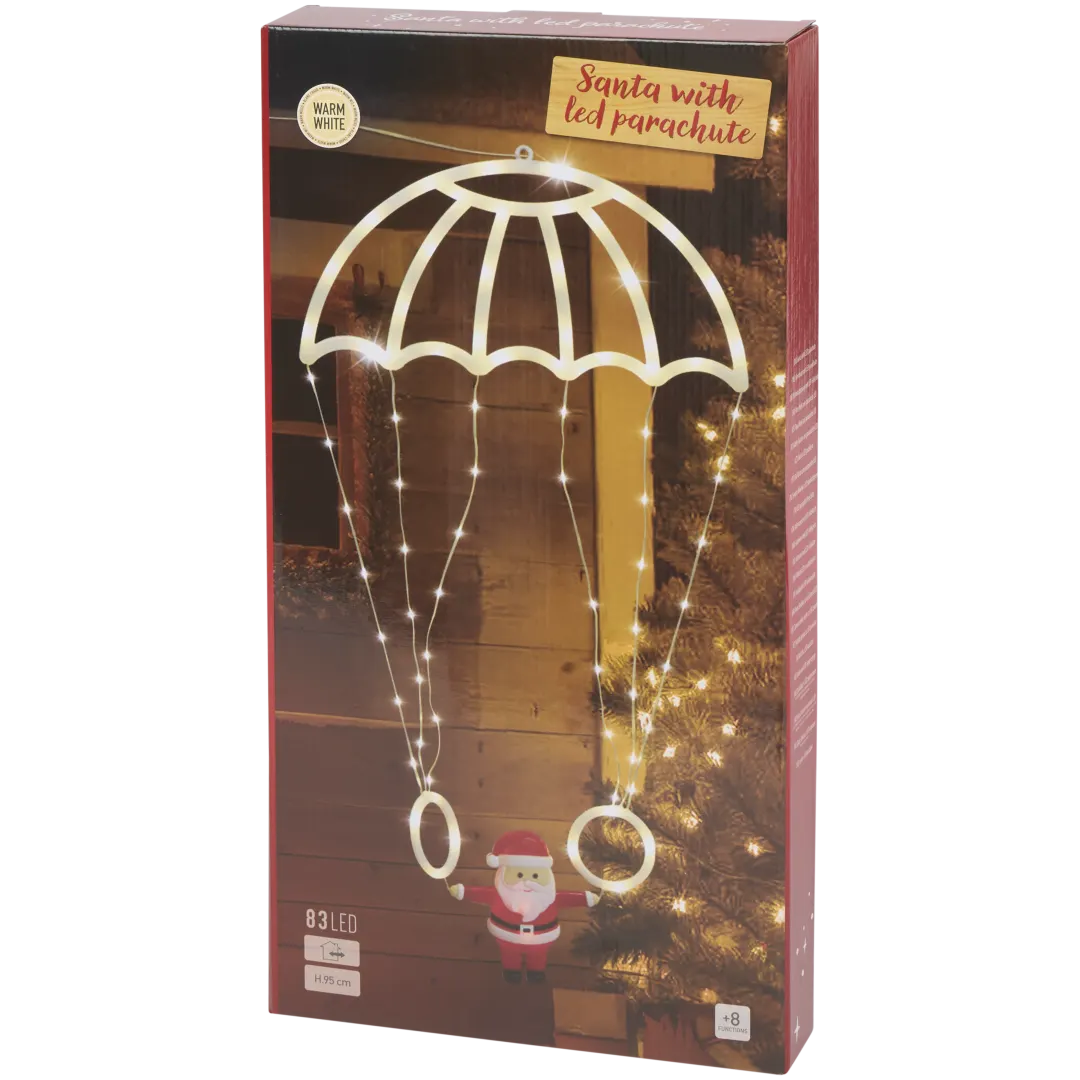 Santa Claus s LED padákem
