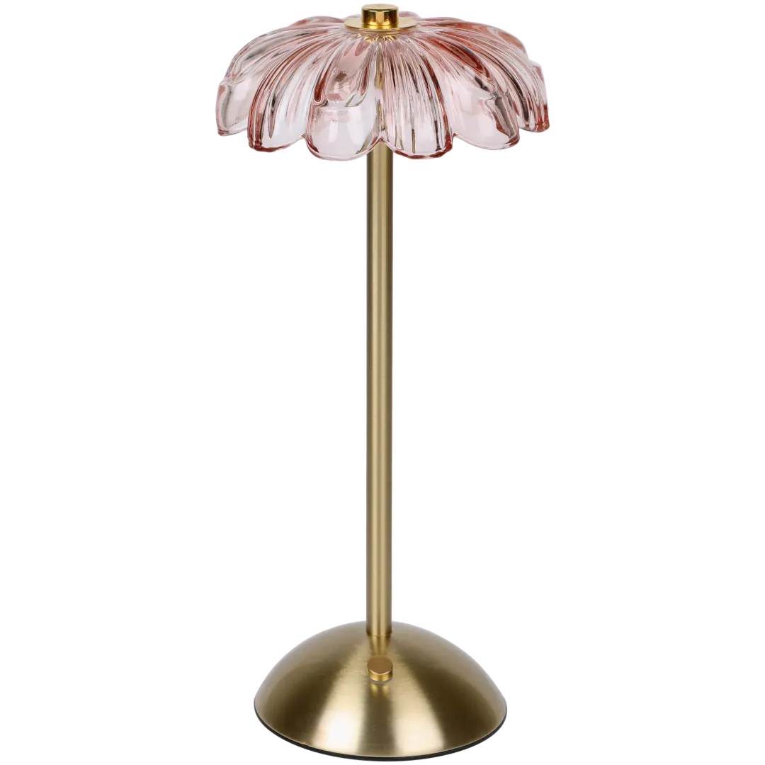 Lampă de masă în formă de floare
