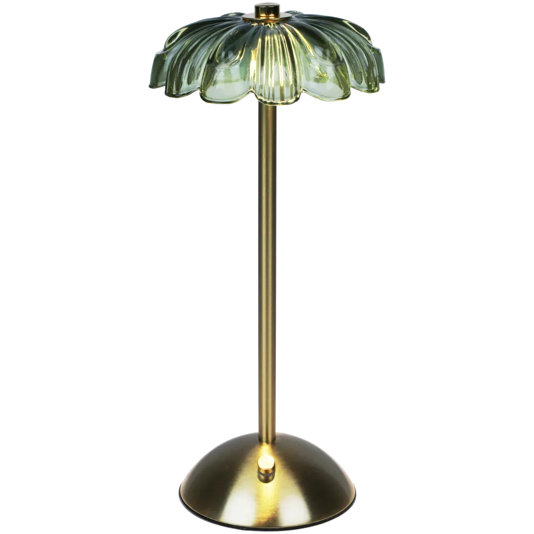 Candeeiro de mesa em forma de flor