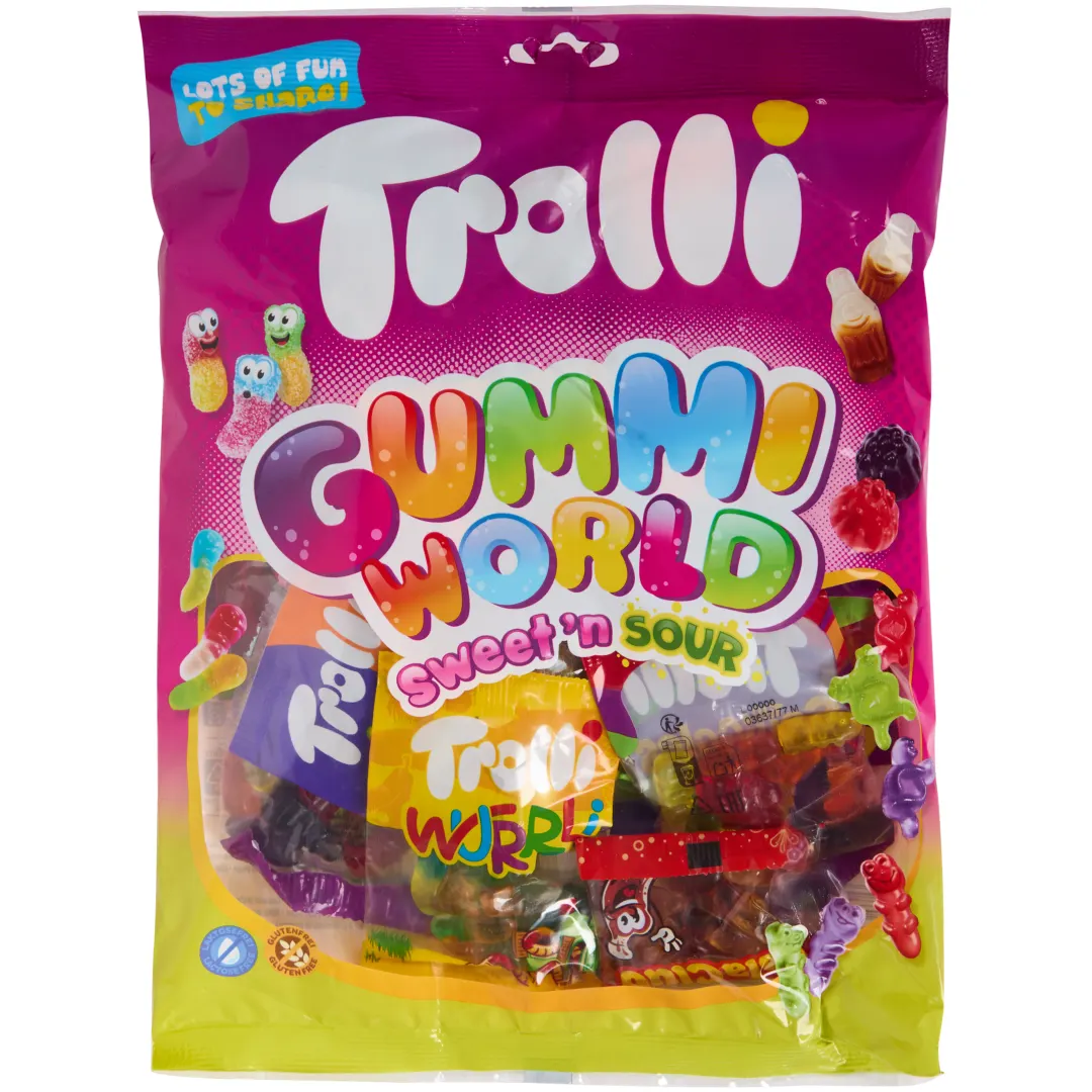Trolli Gummi World Zoet & Zuur 1