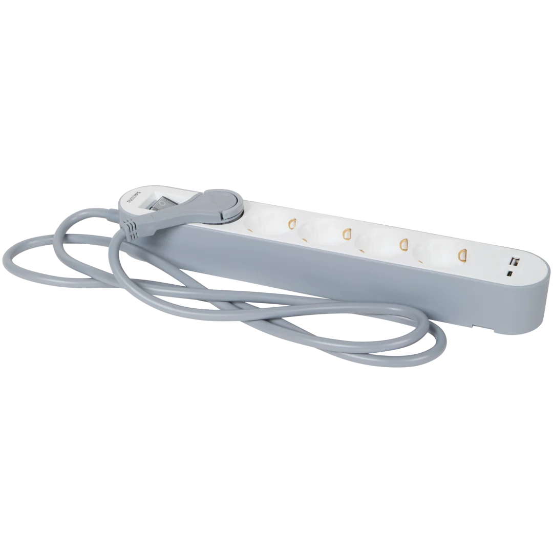 Prelungitor cu USB-A și USB-C Philips