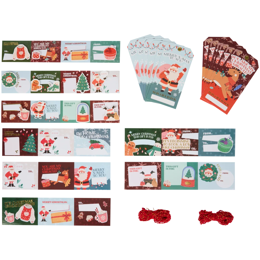 Étiquettes pour cadeau de Noël