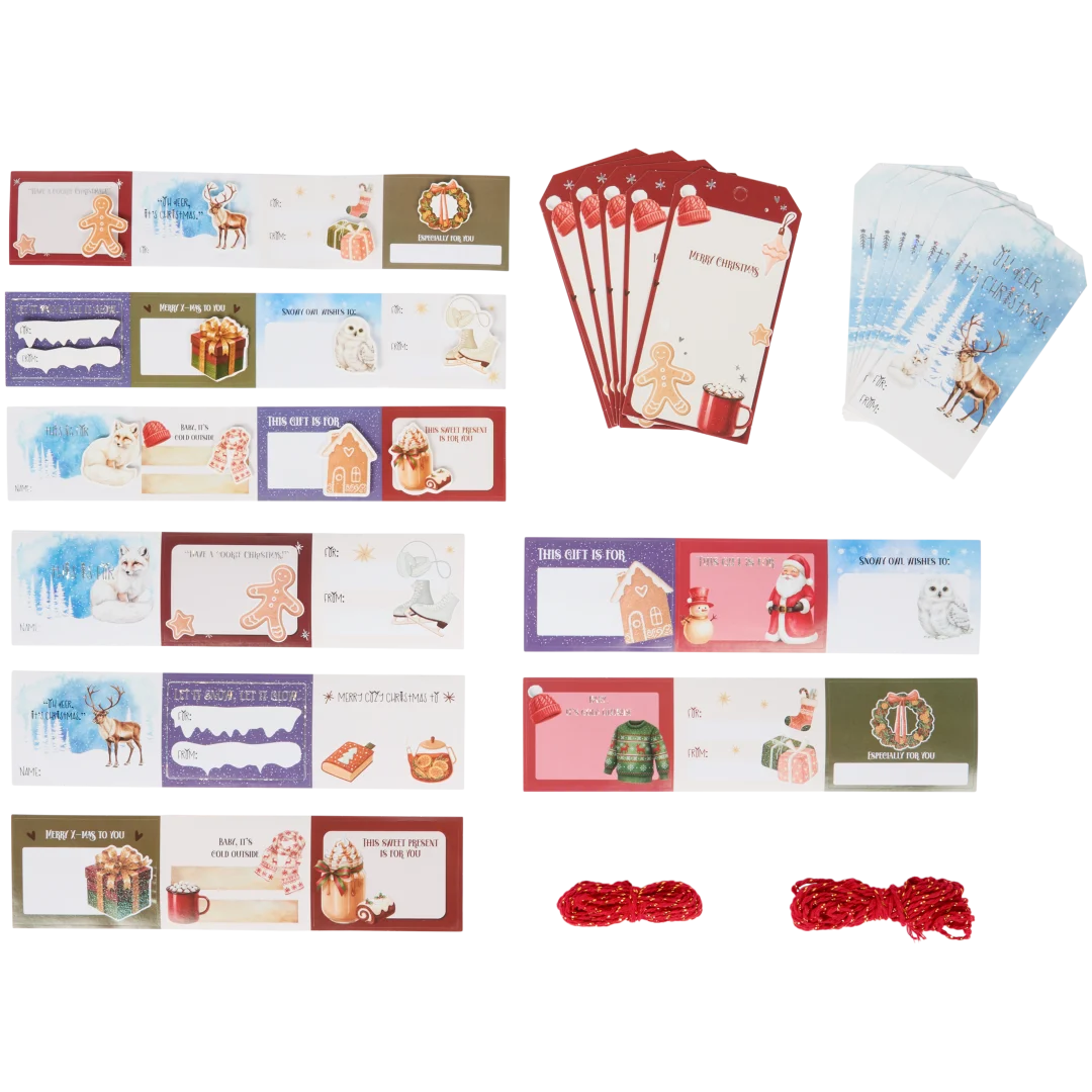 Étiquettes pour cadeau de Noël