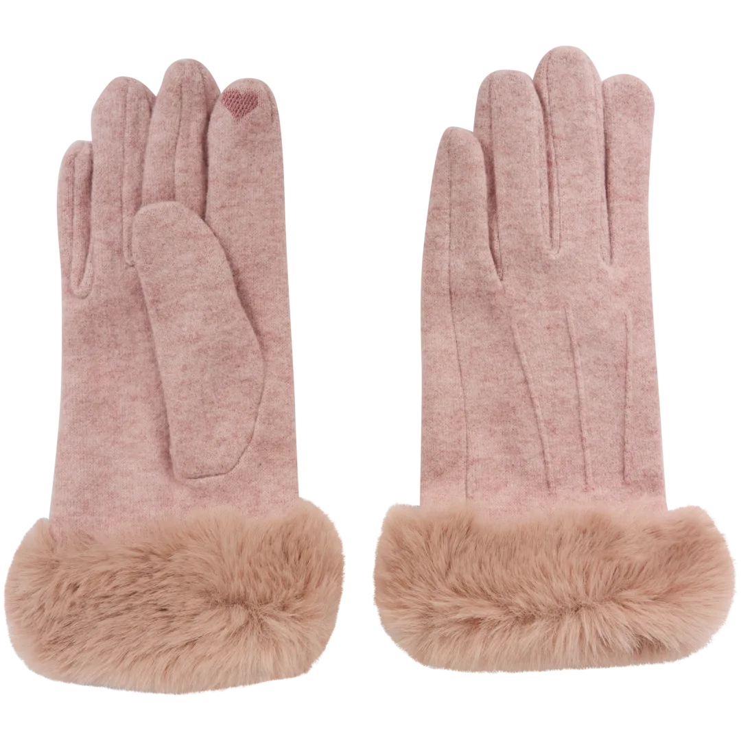 Luvas com pelo sintético 1