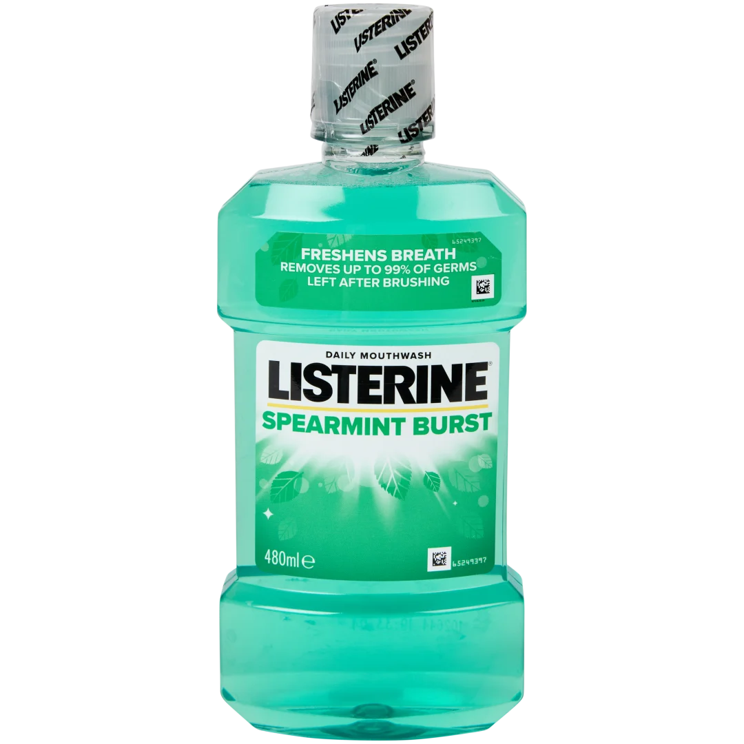 Listerine mondwater Spearmint Burst 1