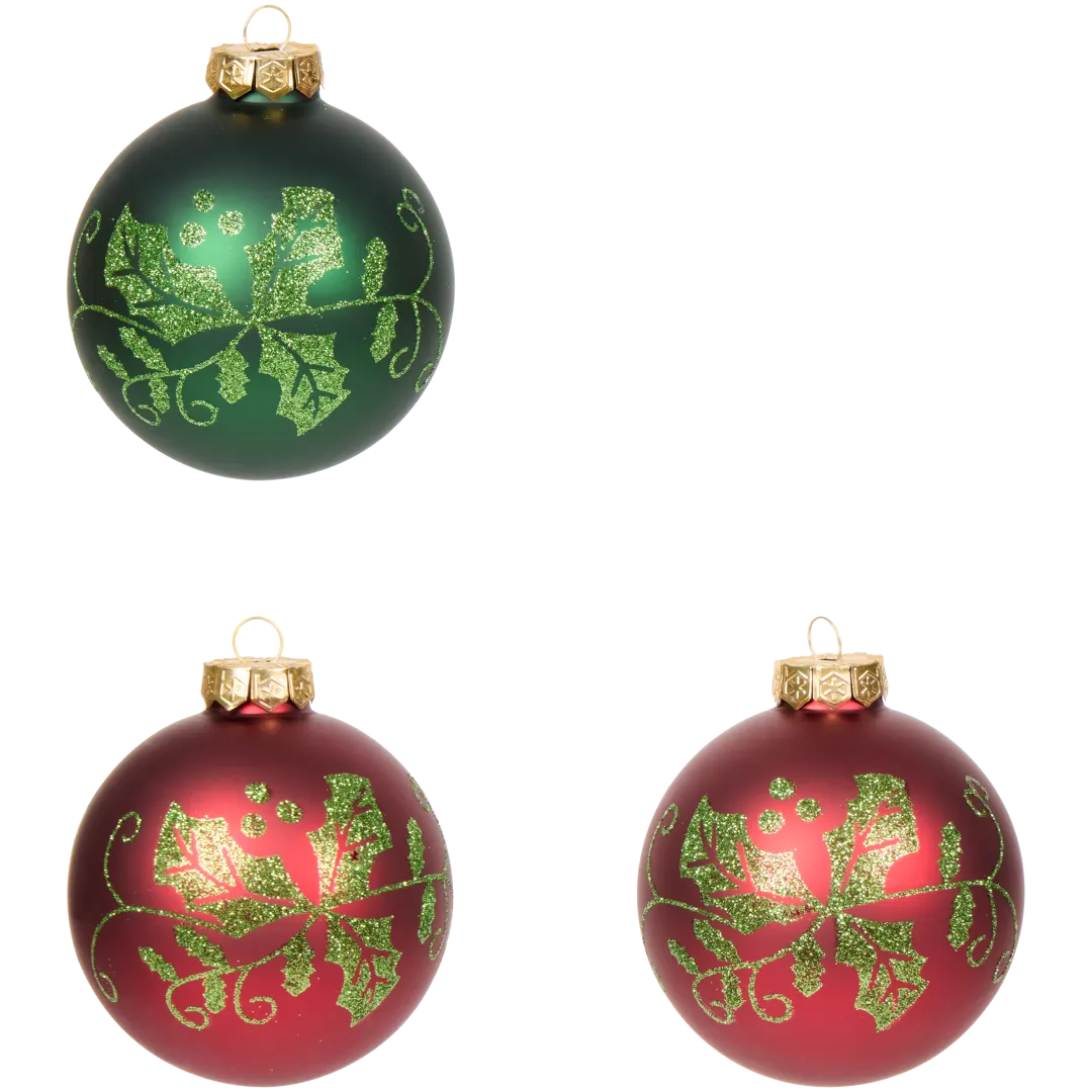 Weihnachtskugeln aus Glas