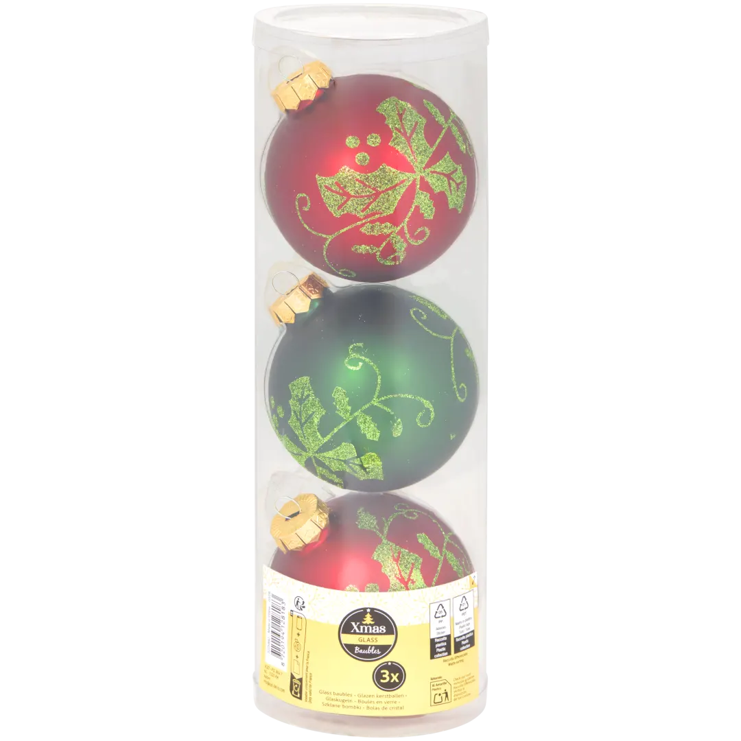 Weihnachtskugeln aus Glas