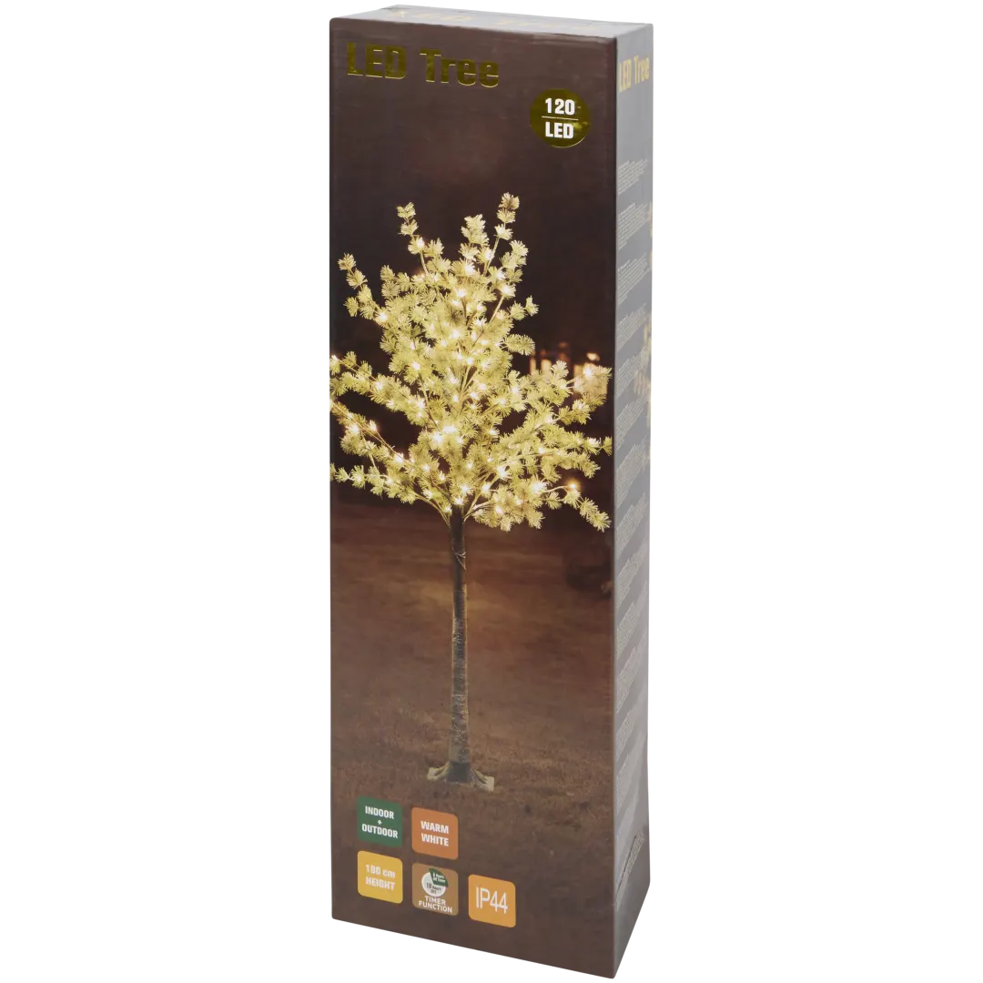 Verschneiter Outdoor-LED-Baum 3