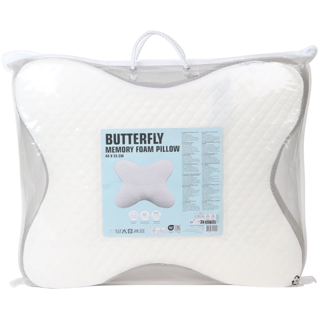 Memory-Foam-Kissen in Schmetterlingsform