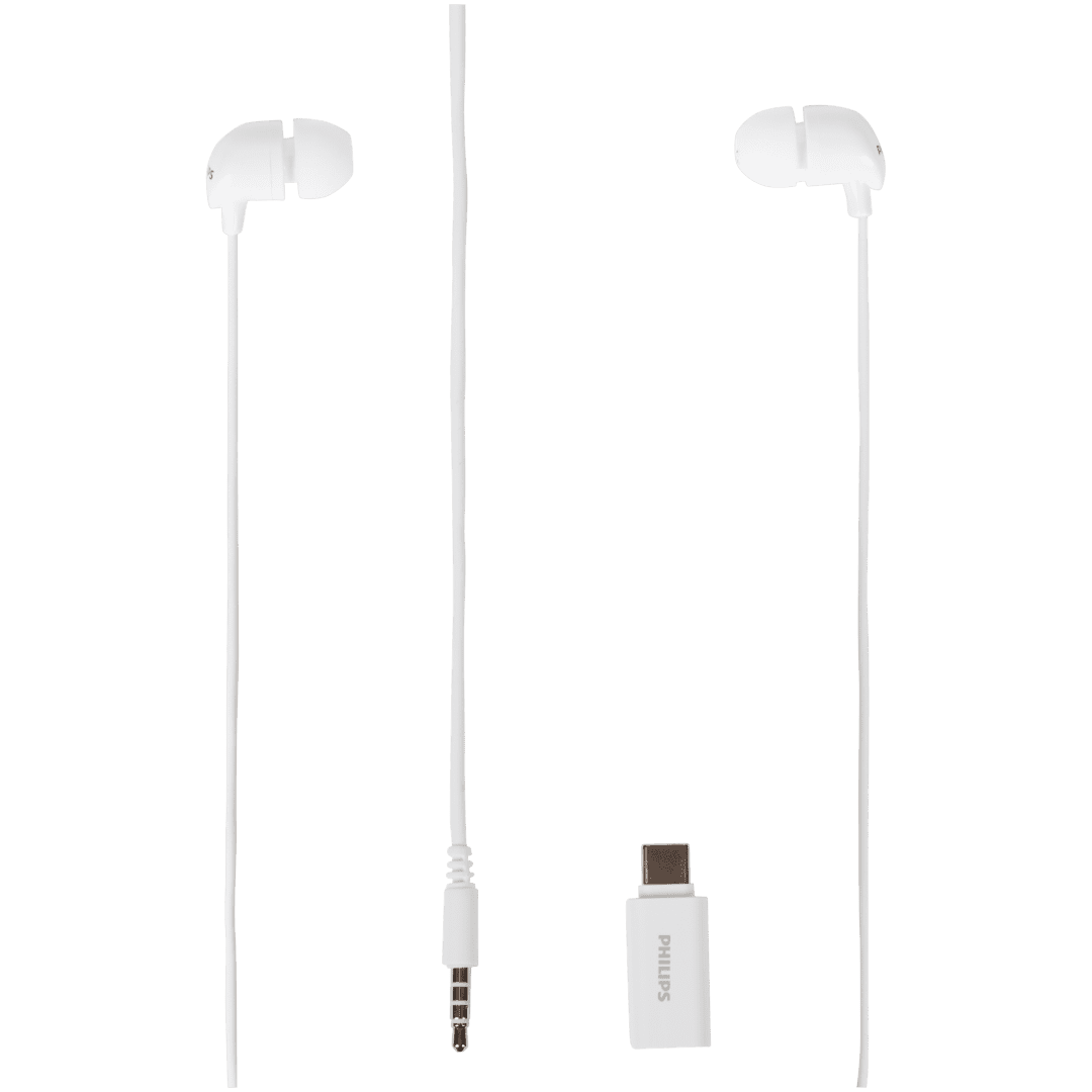 Philips oortjes met jack-aansluiting & USB-C