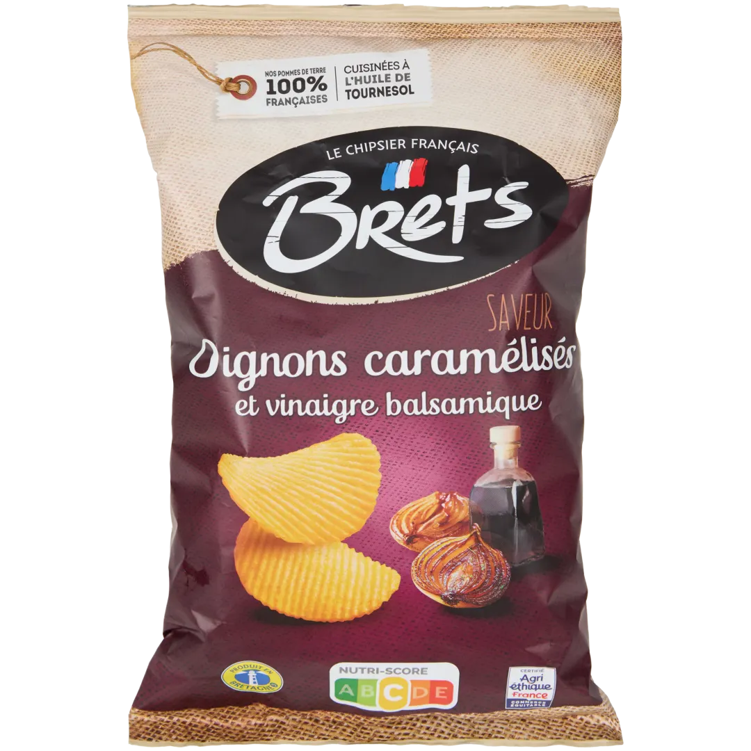 Chips Brets Oignons caramélisés et Vinaigre balsamique
