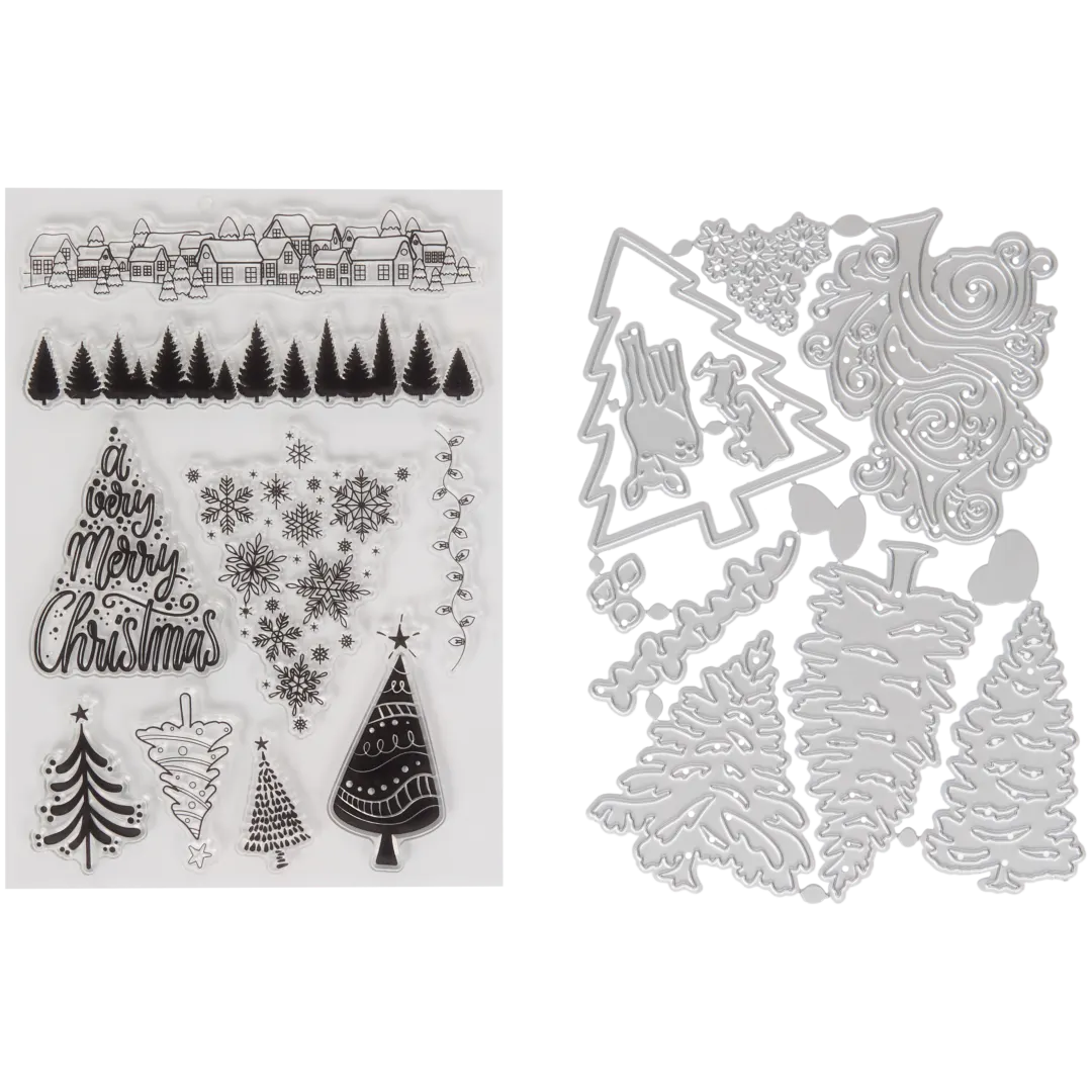 Tampons et poinçons de Noël