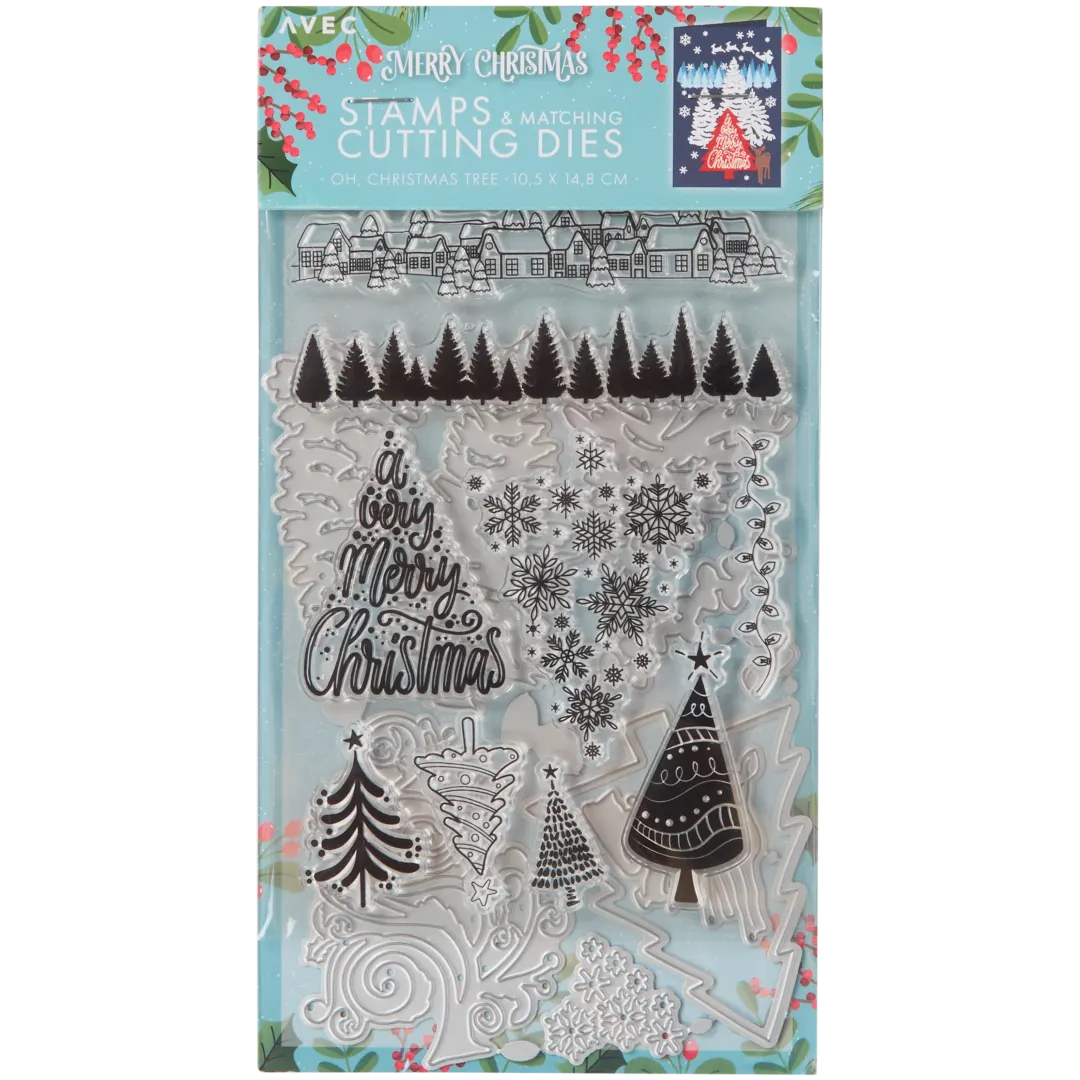 Tampons et poinçons de Noël