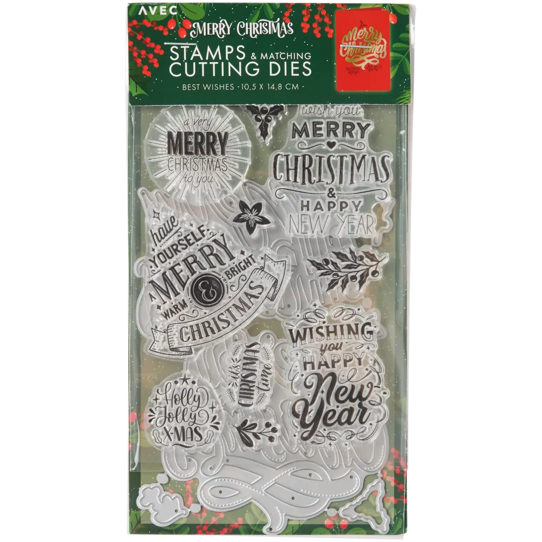 Tampons et poinçons de Noël