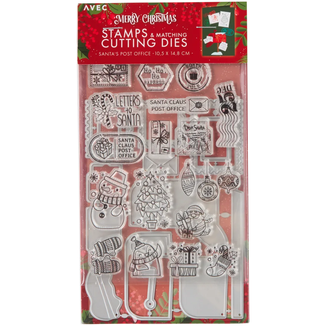 Carimbos e furadores de Natal 8