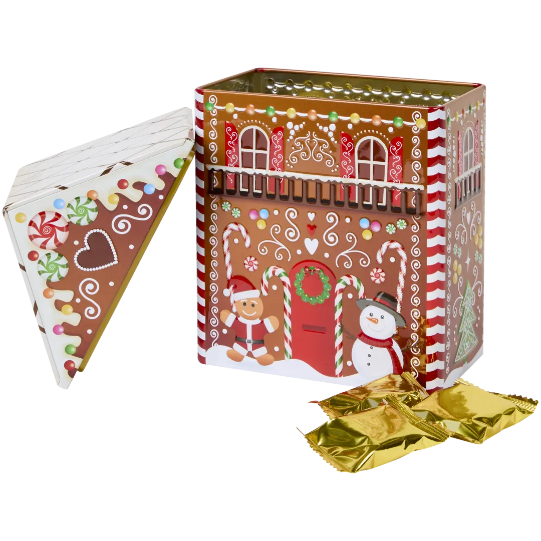 Kersthuisje met koekjes