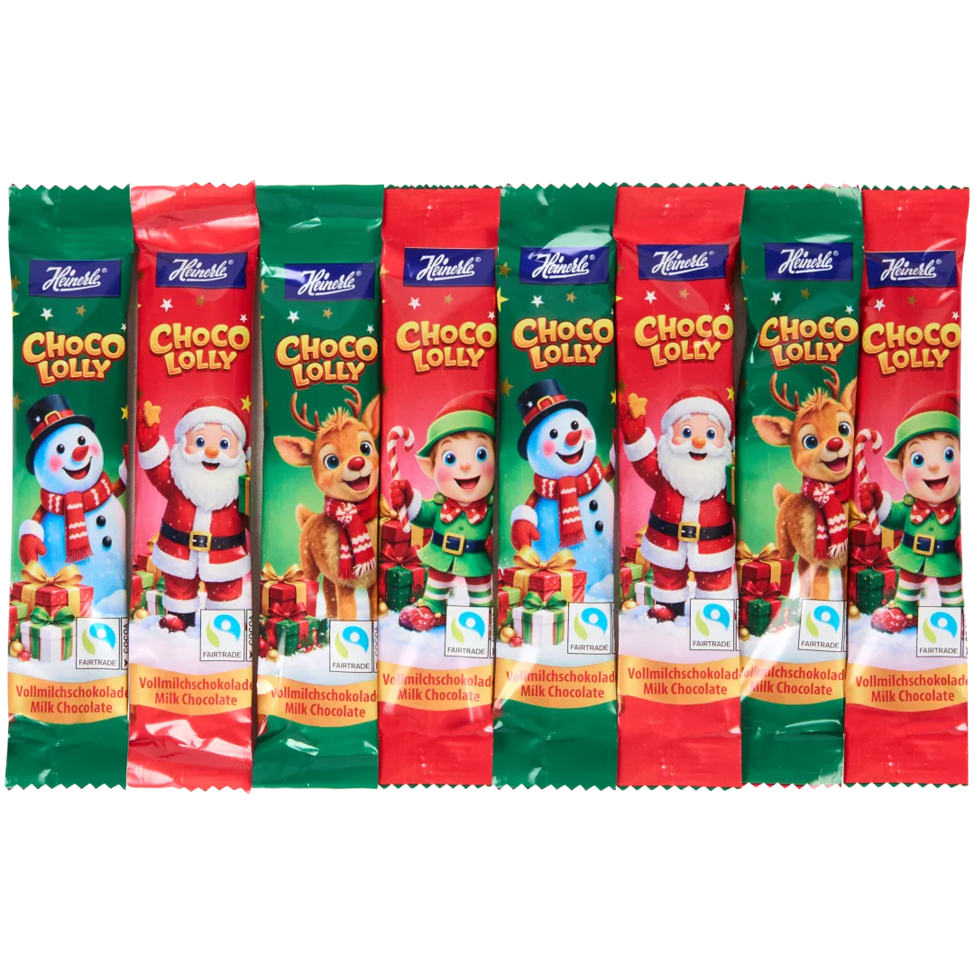 Chupa-chupas de chocolate de Natal