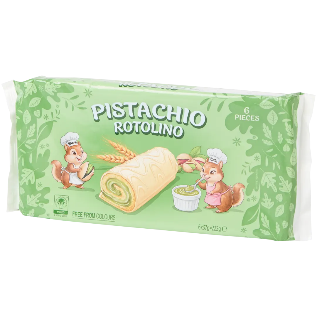 Rotolino met pistachevulling