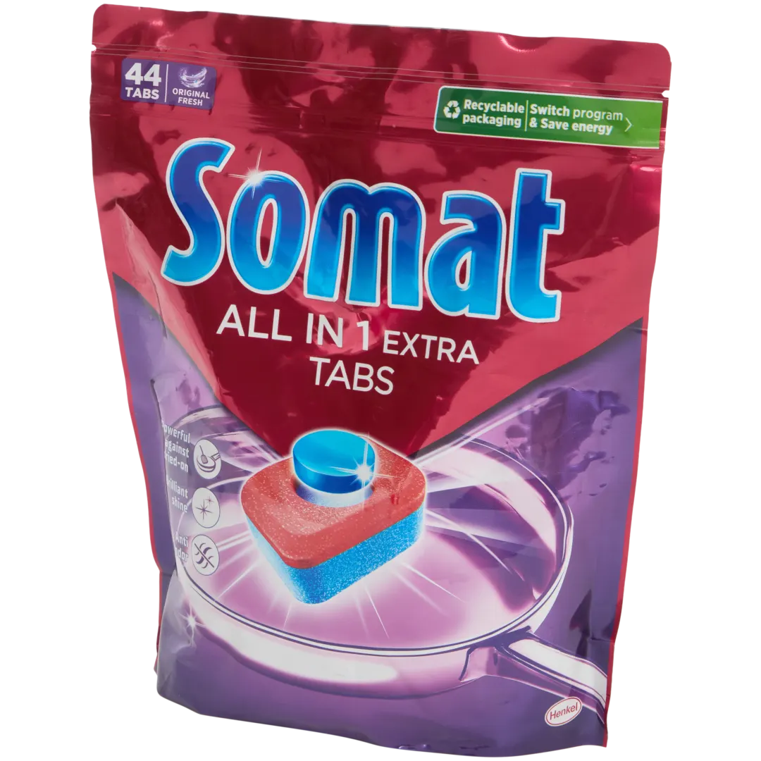 Pastillas para lavavajillas all-in-1 Somat Extra 1