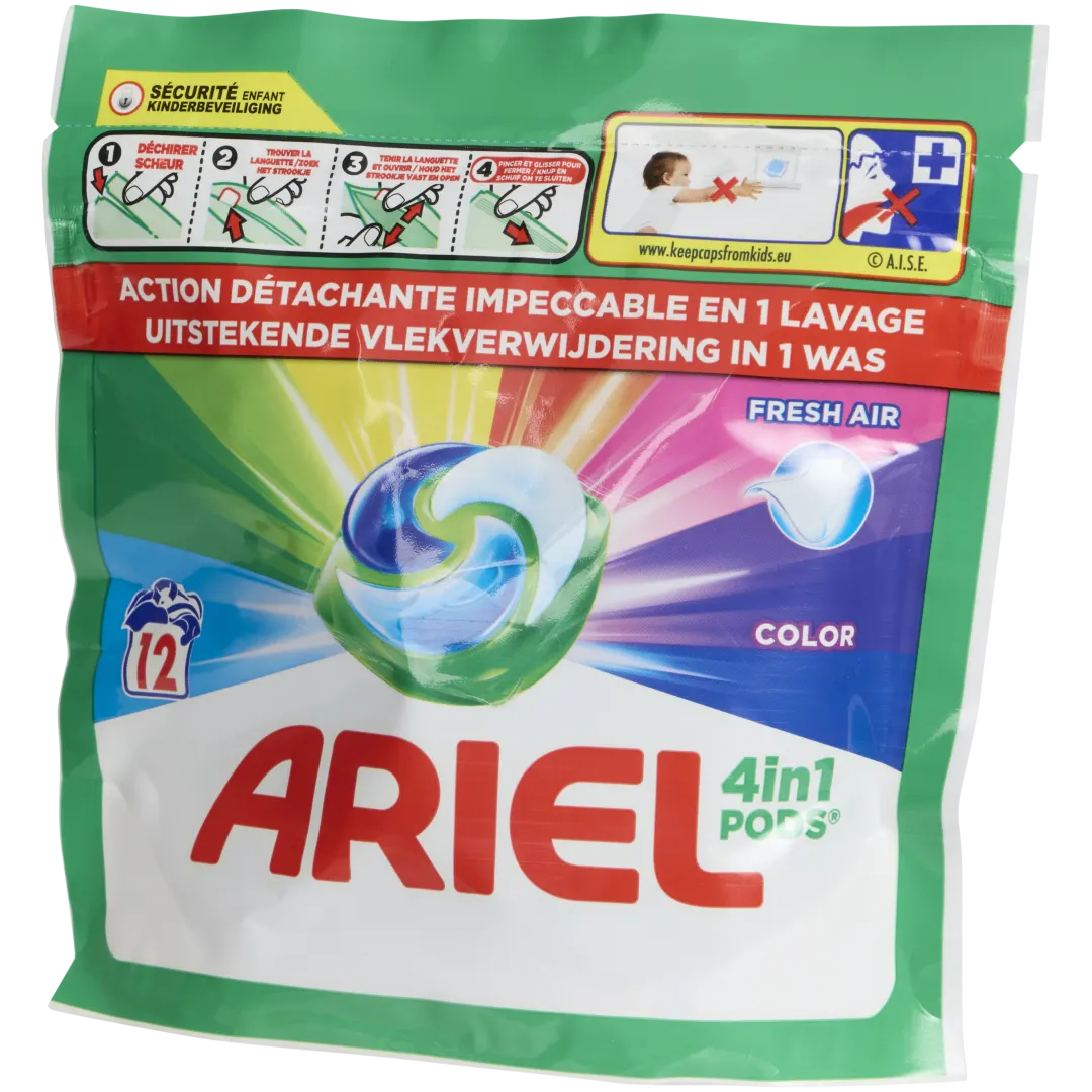 Ariel 4‑in‑1 pods Kleur