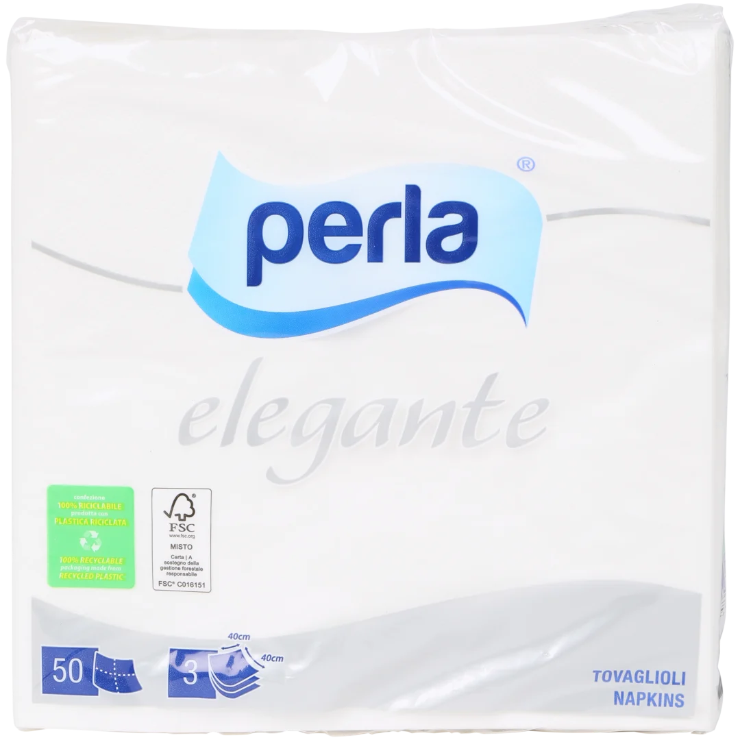 Perla servetten Wit 2