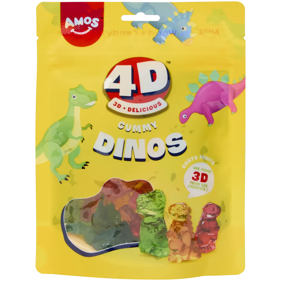 Amos 4D gummy dino's