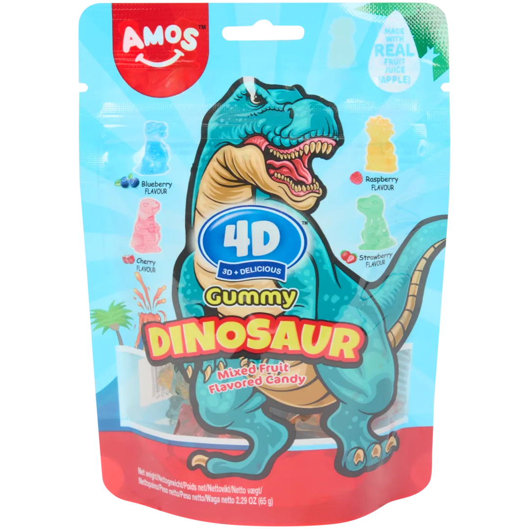 Amos 4D gummy Dinosaur