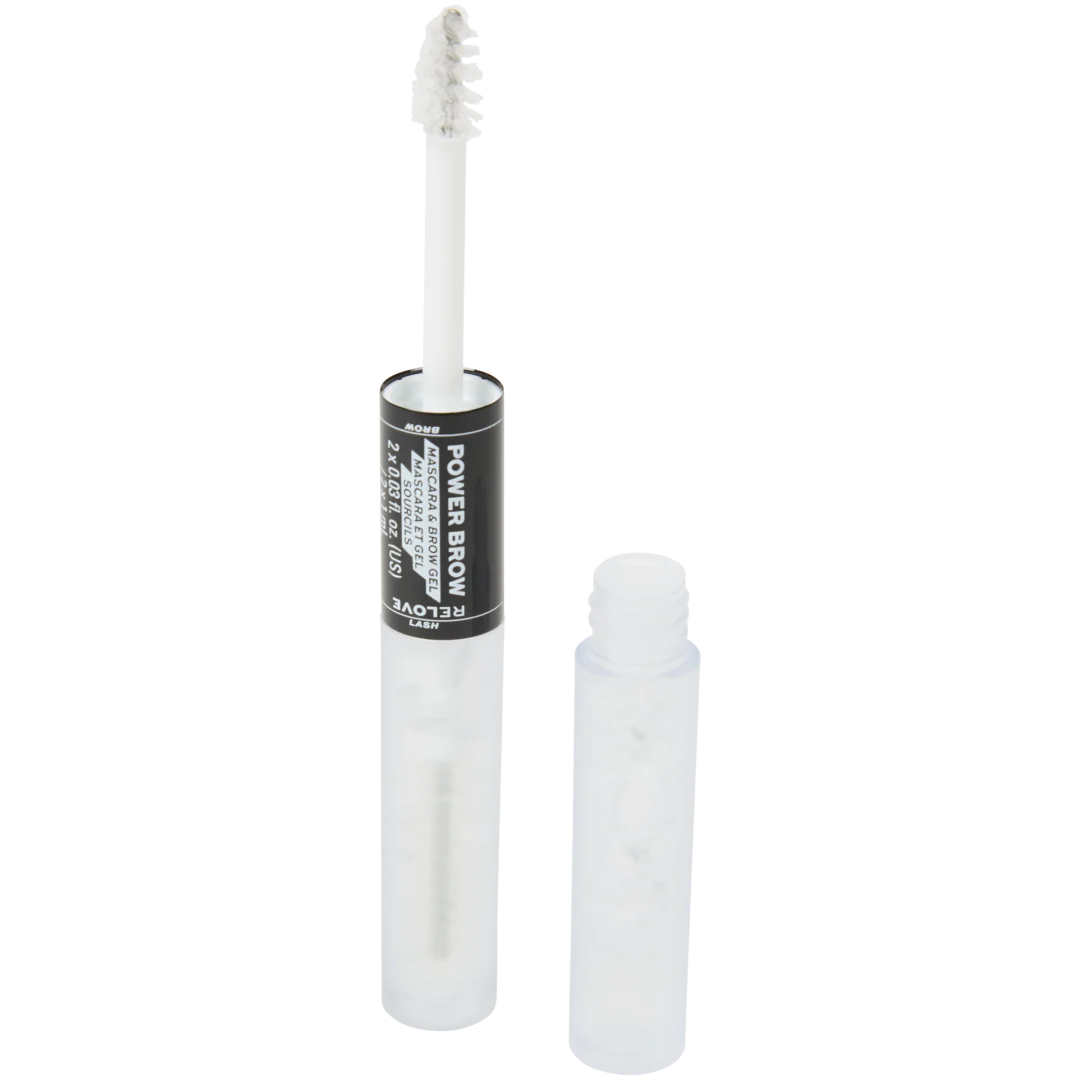 Mascara trasparente e gel per sopracciglia Relove By Revolution Power Brow