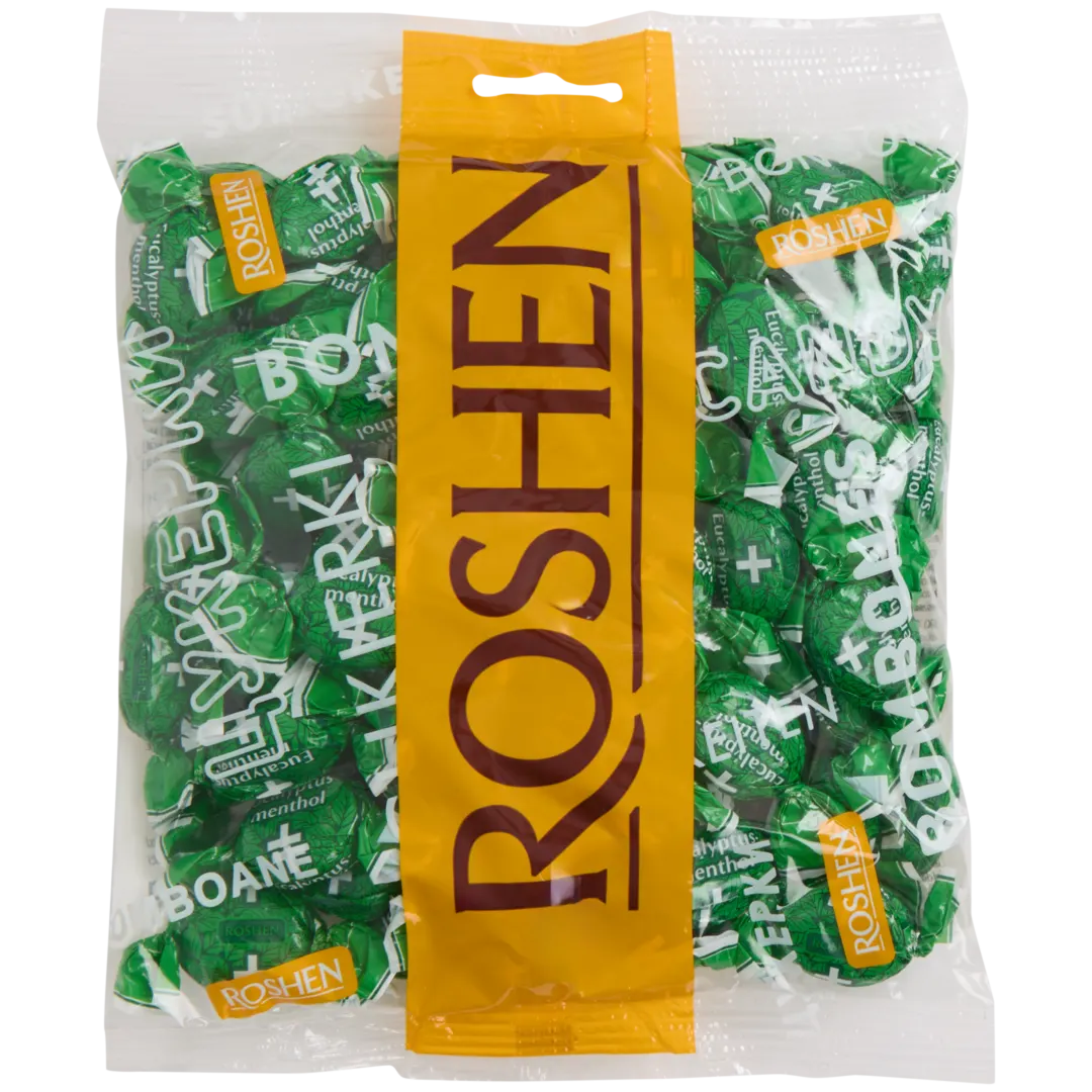 Pastilky proti bolesti v krku Roshen Menthol a Eucalyptus