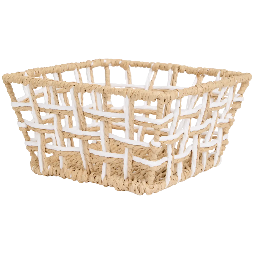 Pletený papierový kôš