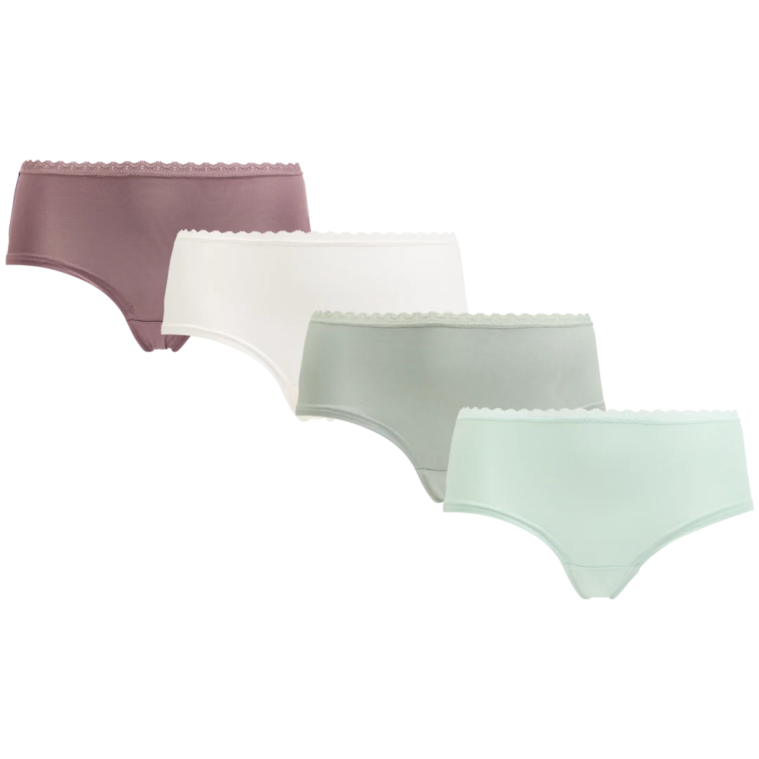 Mikrofaser-Hipster mit Spitze