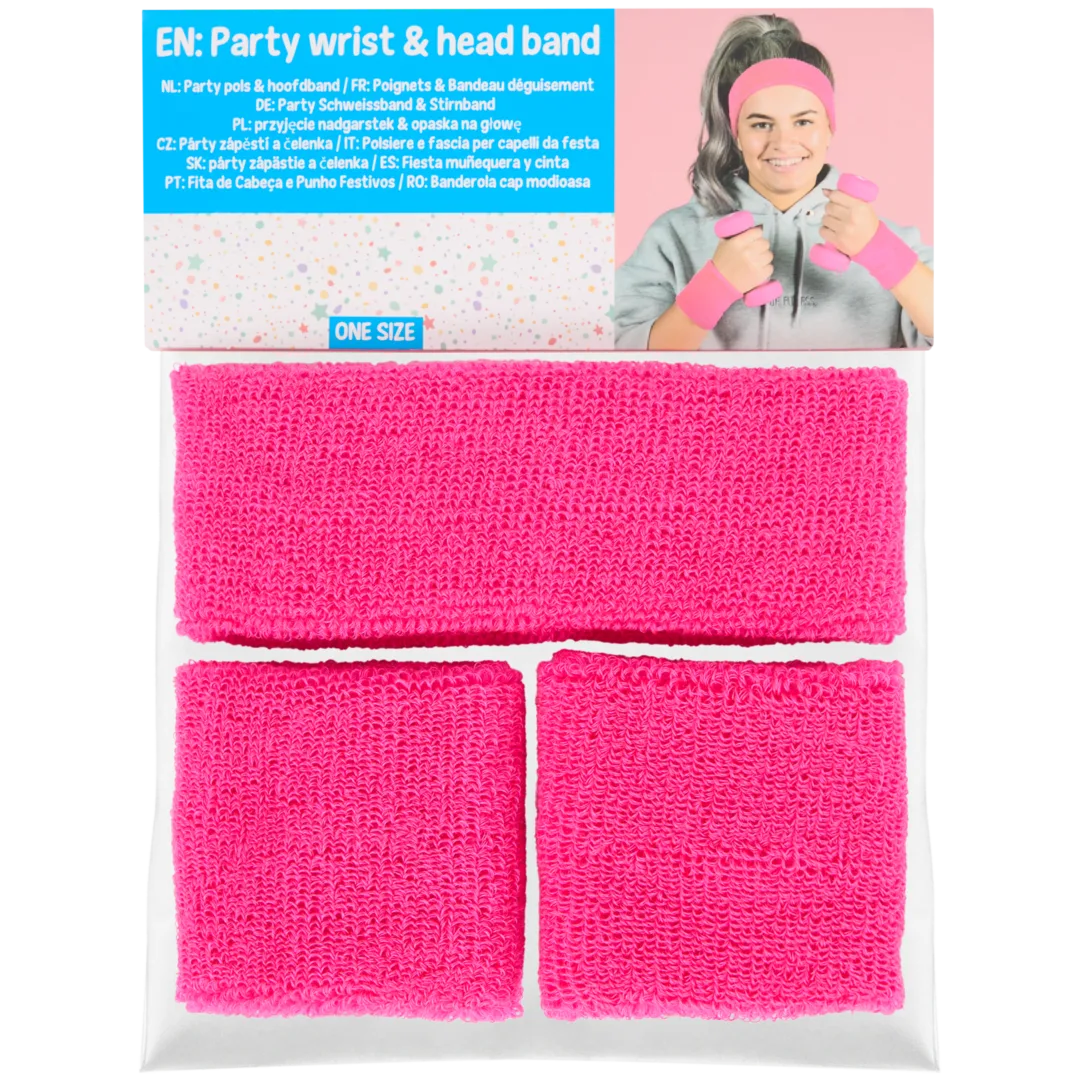 Neon hoofd- en polsband 5