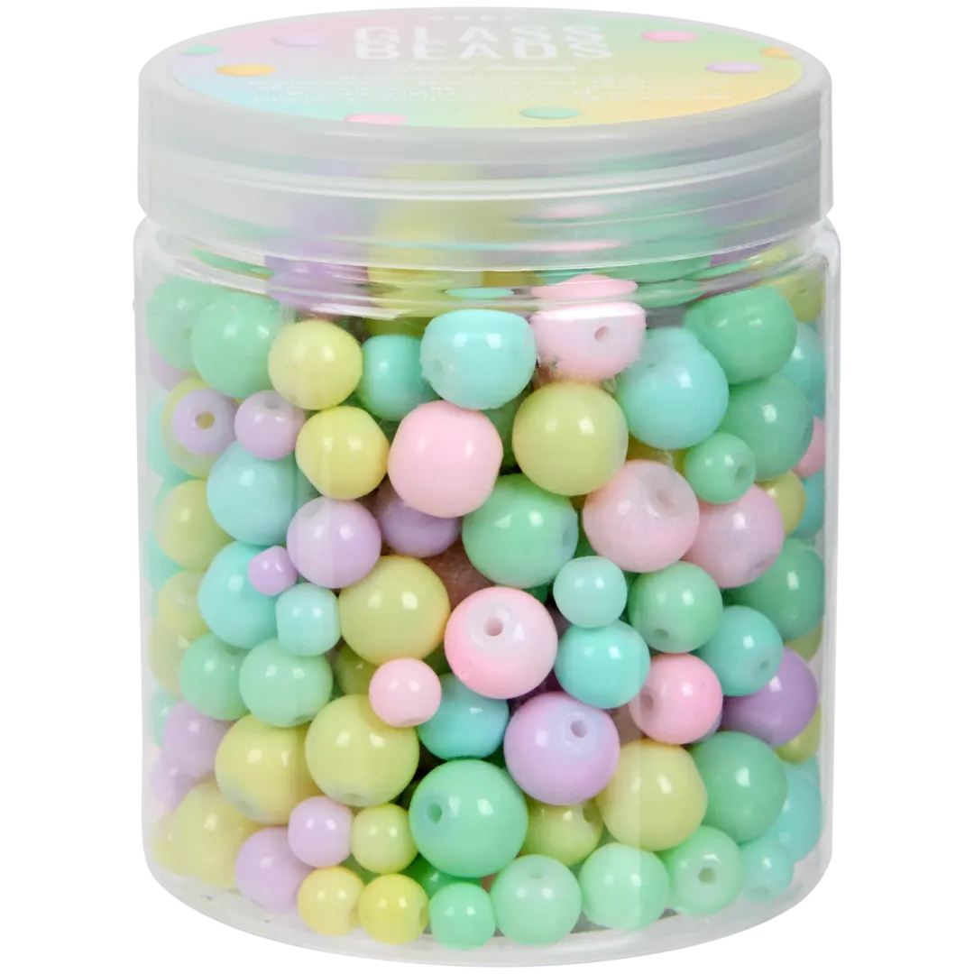 Perles en verre Avec