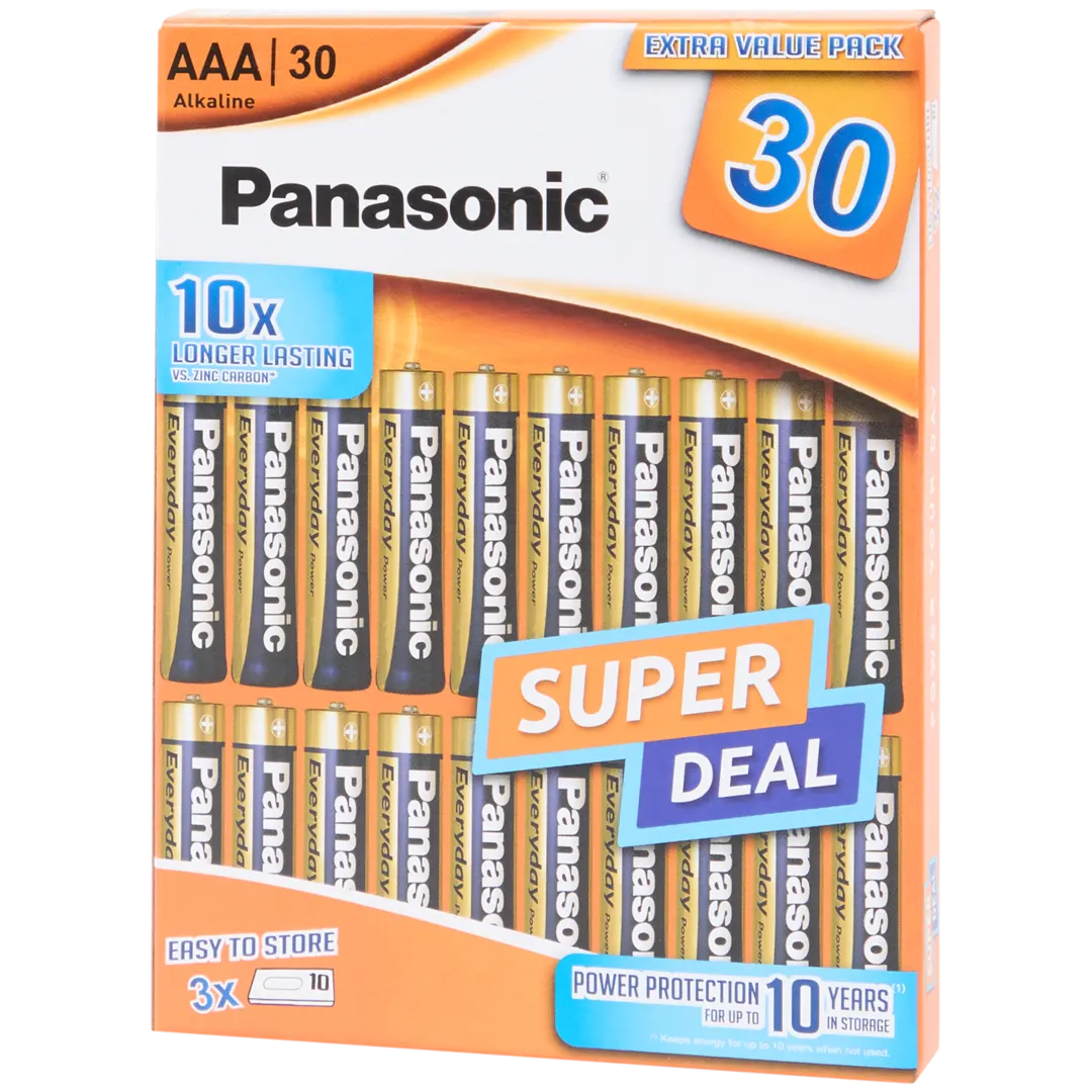 Piles alcalines Panasonic AAA