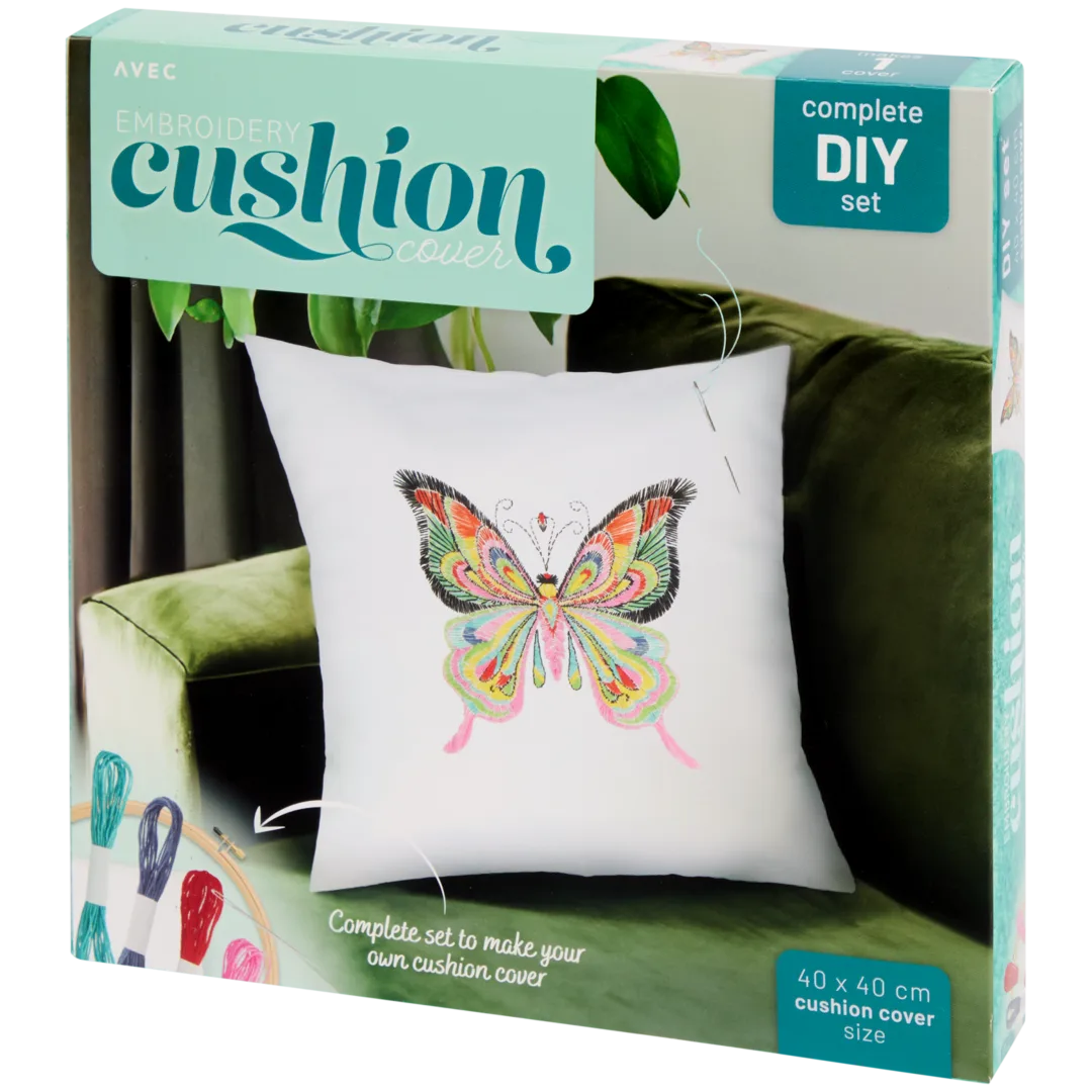 Kit per ricamare la tua federa per cuscino Avec