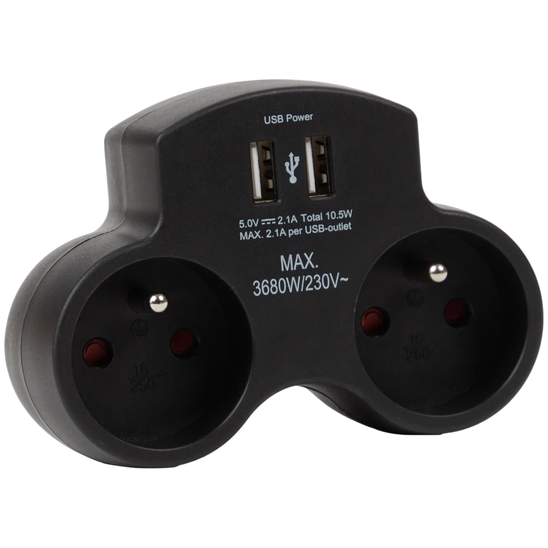 Pro-max verdeelstekker met USB-A