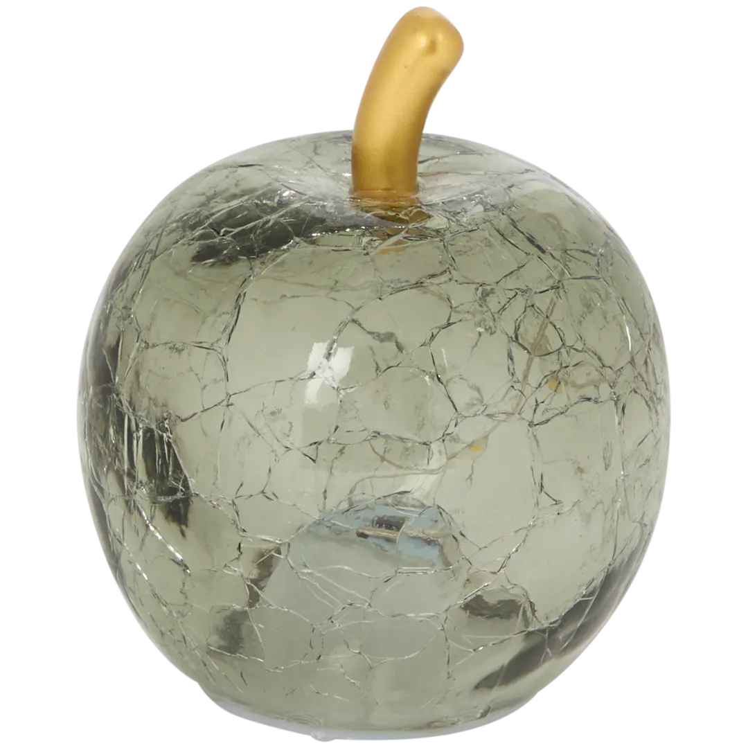 Pomme lumineuse en verre
