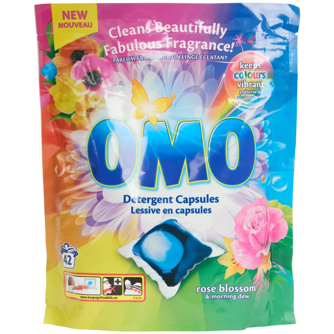 Omo wascapsules Rozenbloesem & Ochtenddauw