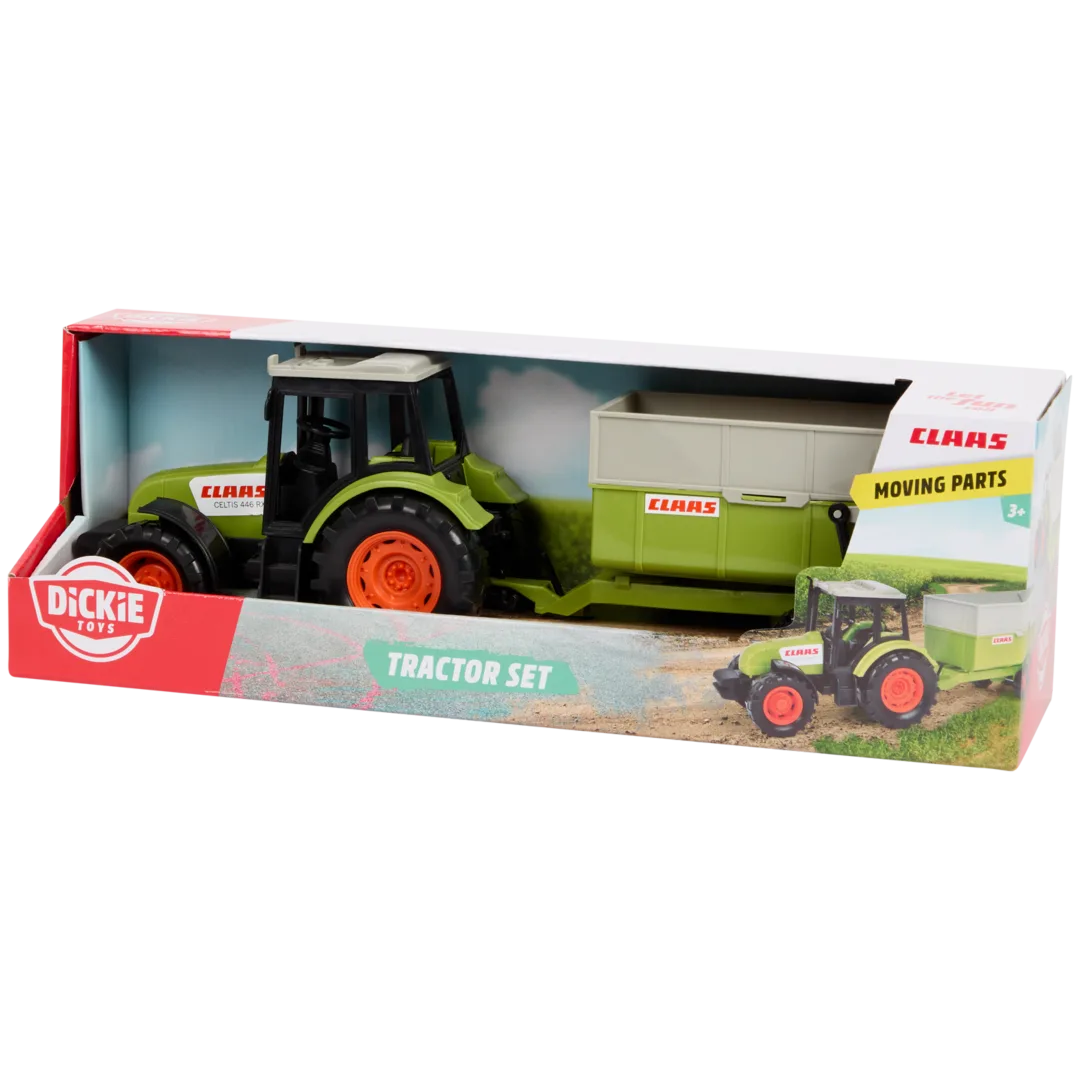 Dickie Toys Claas Traktor mit Anhänger