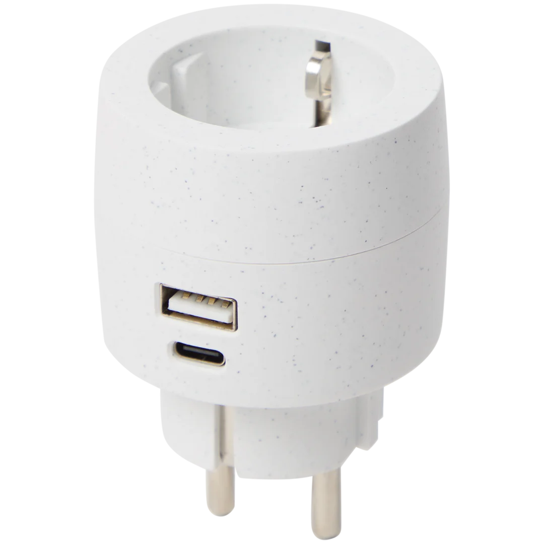 Adattatore a spina con USB-A e USB-C Pro-max